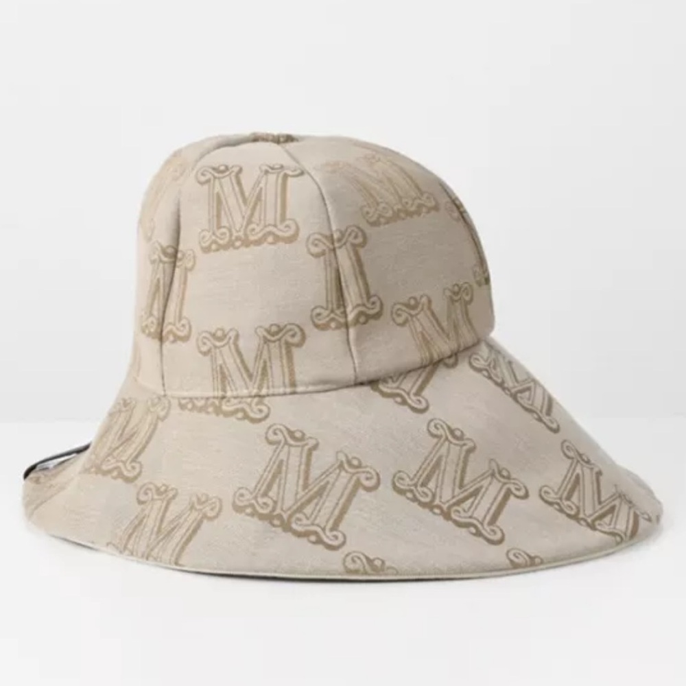 Max Mara Hat GALANTE 45760237600 Jacquard Cotton Hat Women 57cm